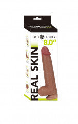 Get Lucky 8 Inch Real Skin Dildo