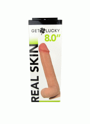 Get Lucky 8 Inch Real Skin Dildo